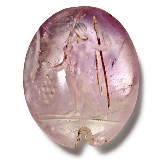 Roman Chacedony Gemstone with Nude Figure
