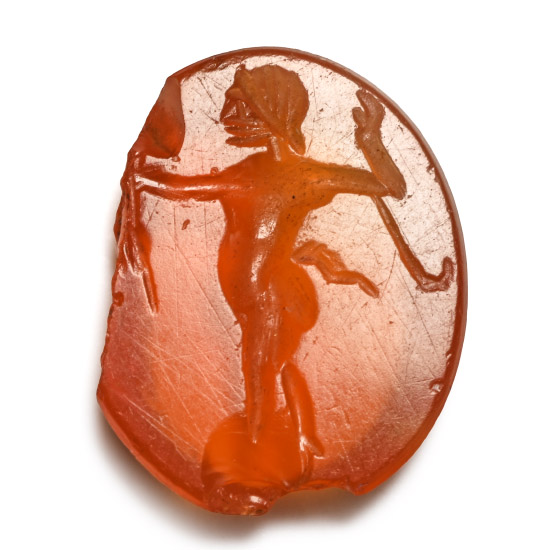 Roman Carnelian Gemstone with Faun