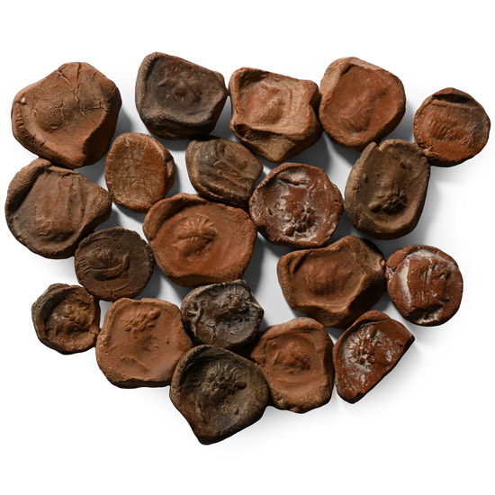 Roman Terracotta Bullae, Tesserae or Token Group