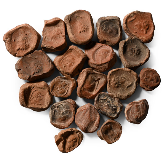 Roman Terracotta Bullae, Tesserae or Token Group