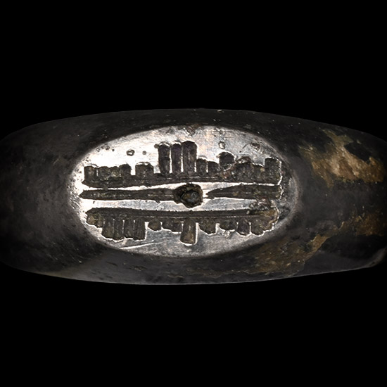 Western Asiatic Silver Ring with Calligraphic Inscription