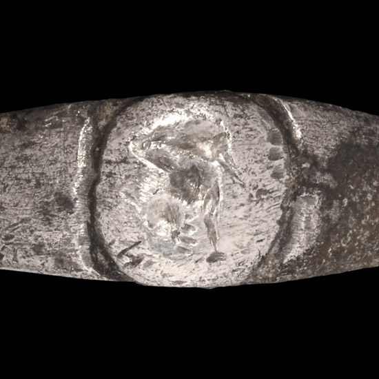 Roman Silver Ring with Animal