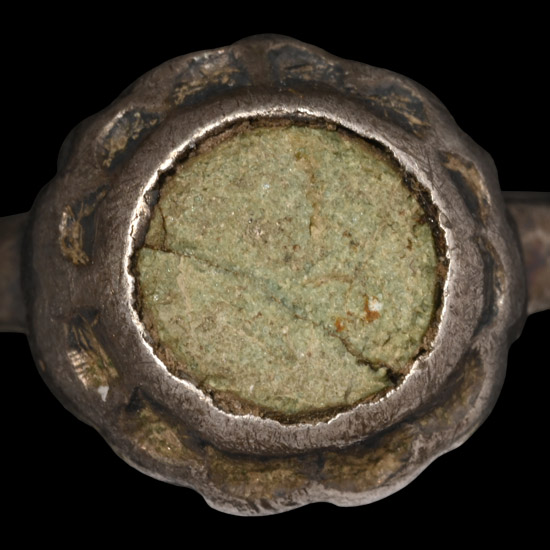 Medieval Silver Enamelled Ring