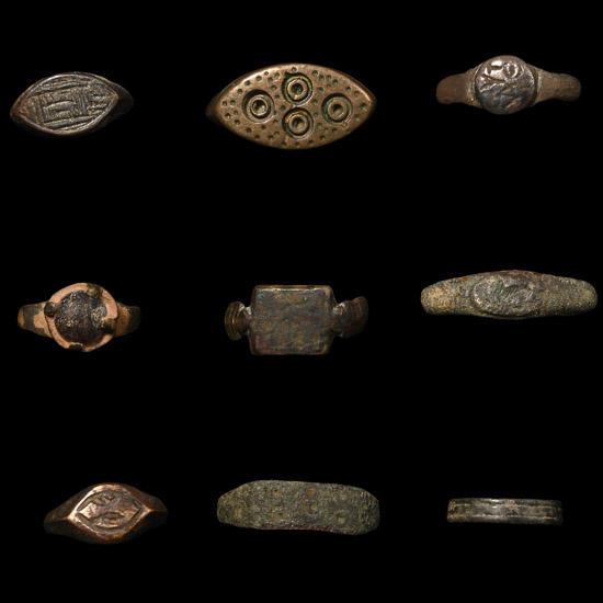 Roman to Medieval Bronze Ring Group