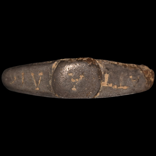 Roman Bronze Ring with Inscription