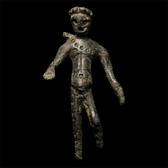Romano-Celtic Bronze Statuette of the God Apollo