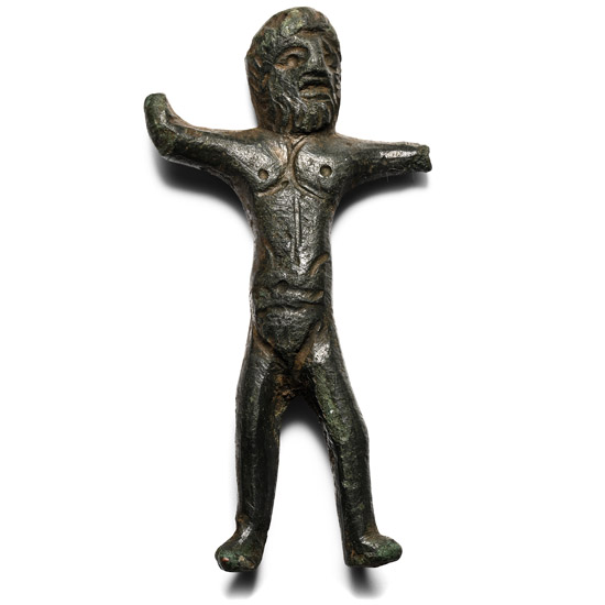 Romano-Celtic Bronze Statuette of God Sucellus