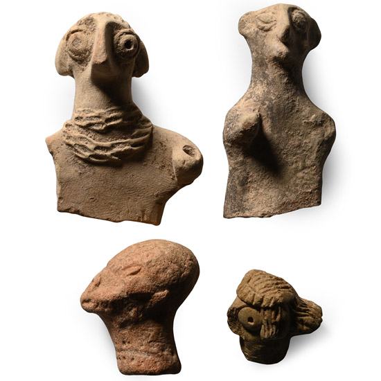 Western Asiatic Terracotta Idol Head Collection