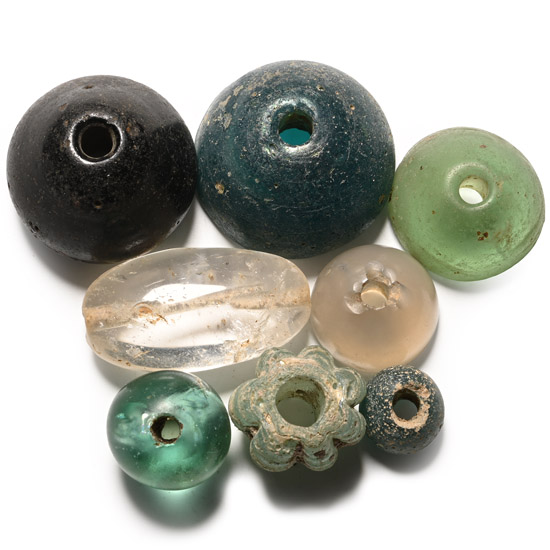 Roman Glass and Stone Bead Collection