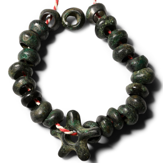 Bronze Age Star Pendant and Bead Group