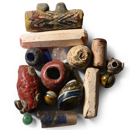 Roman Glass and Stone Bead and Pendant Collection