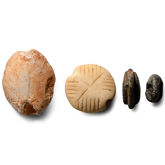 Western Asiatic Stone Scaraboid and Bird Seal Group