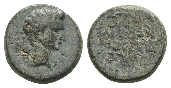 Tiberius AE 15mm of Eumeneia, Phrygia.