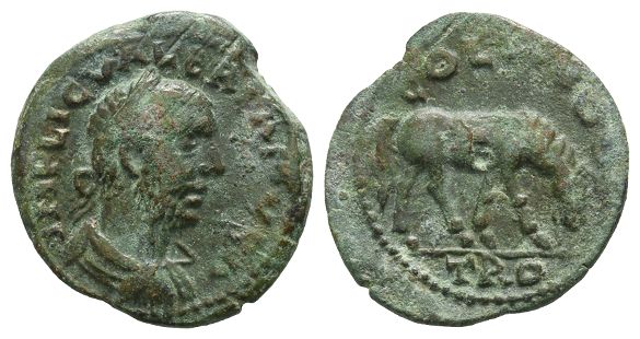 Valerian I AE 23mm of Alexandria, Troas.