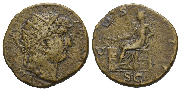 Hadrian AE Dupondius.