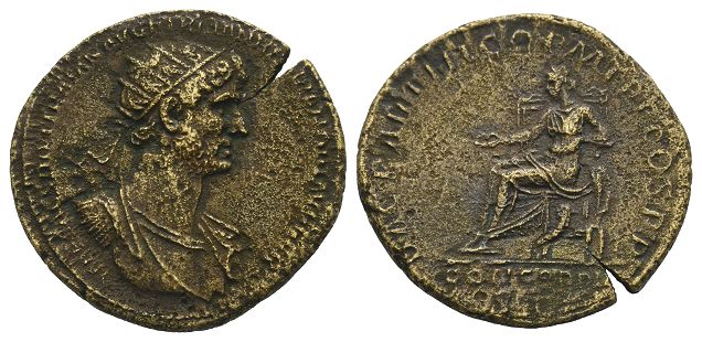 Hadrian AE Dupondius.