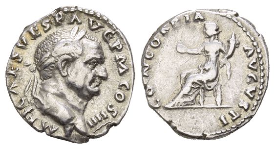 Vespasian AR Denarius.