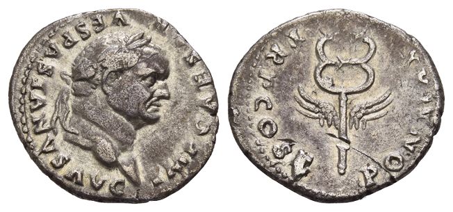Vespasian AR Denarius.