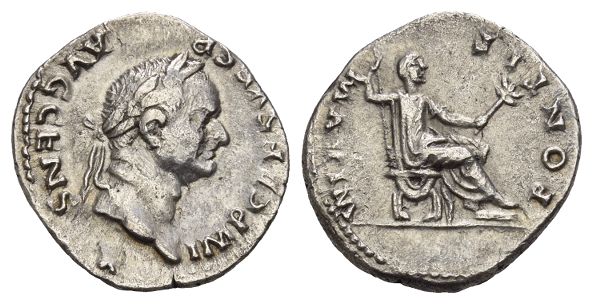 Vespasian AR Denarius.