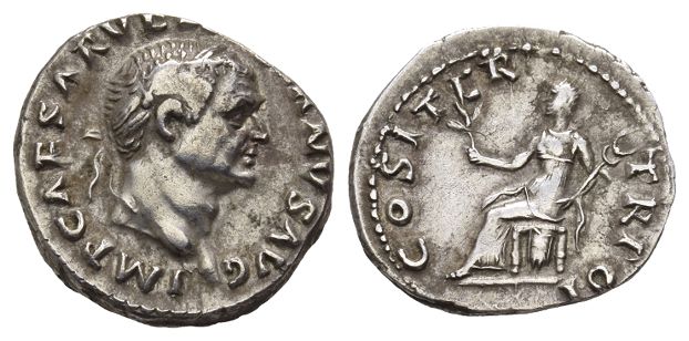 Vespasian AR Denarius.