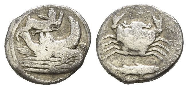 Sicily, Akragas AR Hemidrachm.