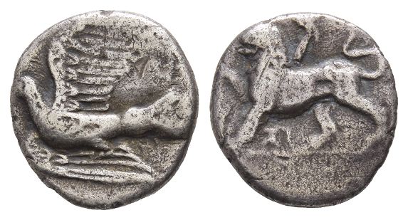 Sikyonia, Sikyon AR Triobol or Hemidrachm.