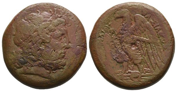 Ptolemaic Kingdom of Egypt, Ptolemy II Philadelphos AE Tetrobol.