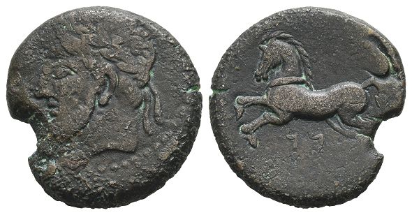 Kings of Numidia, Massinissa or Micipsa AE Unit.