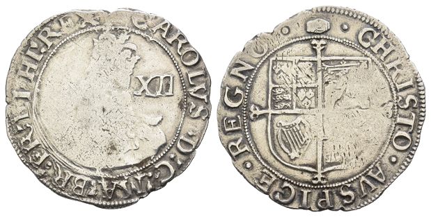 England. Stuart, Charles I AR Shilling.