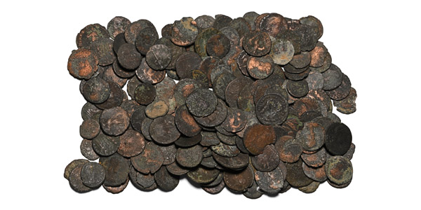 Group of Two Hundred [200] Late Roman AE Coins.