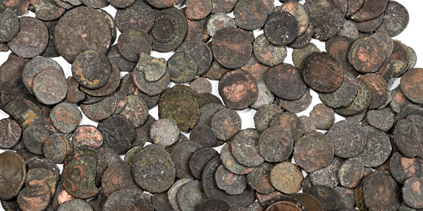 Group of Two Hundred [200] Late Roman AE Coins.