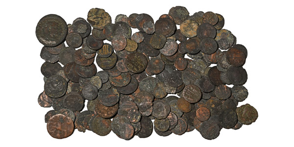 Group of Two Hundred [200] Late Roman AE Coins.
