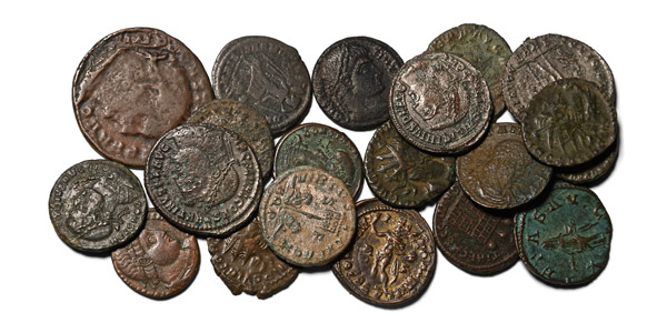 Group of Twenty [20] Late Roman AE Coins.
