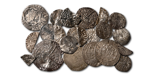 Group of Twenty Two [22] English and Continental Medieval AR Hammered Coins.