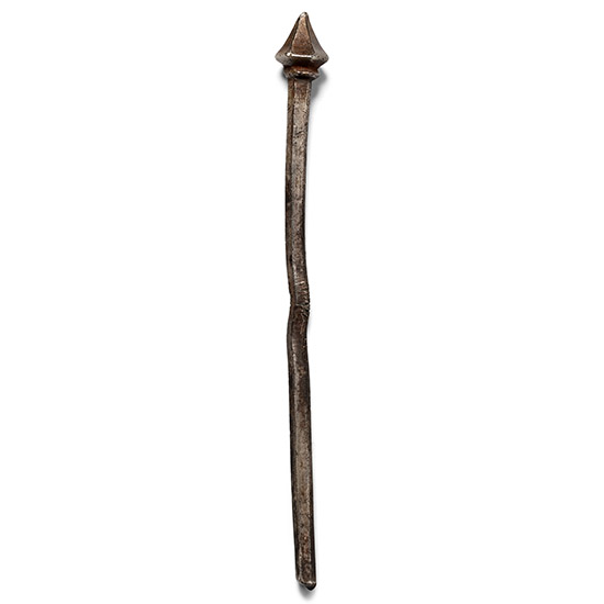 Medieval Silver-Gilt Diamond Top Spoon Handle