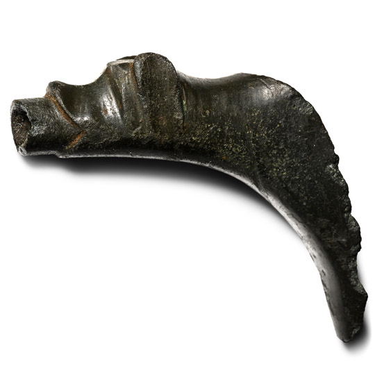 Medieval Bronze Priests Laver in the Shape of a Dogs Head