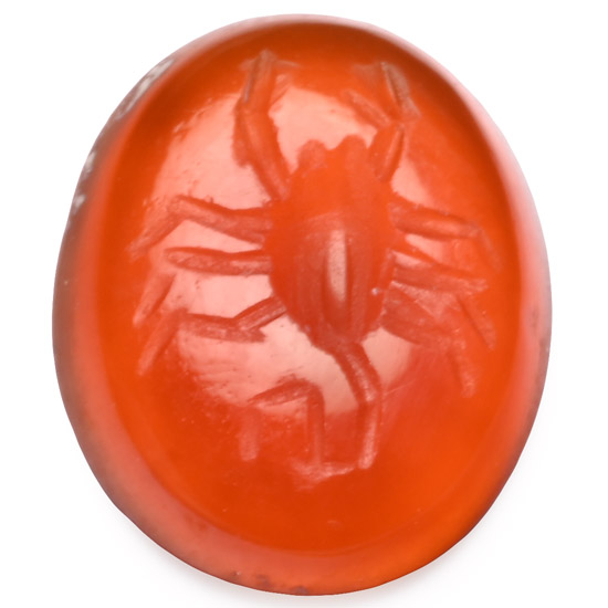 Roman Carnelian Gemstone with Scorpion
