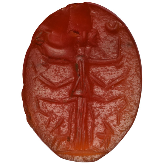 Roman Carnelian Gemstone with Goddess Hecate
