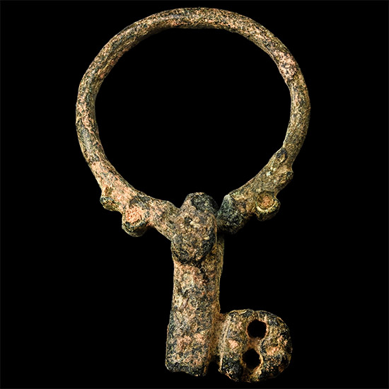 Roman Bronze Key Ring