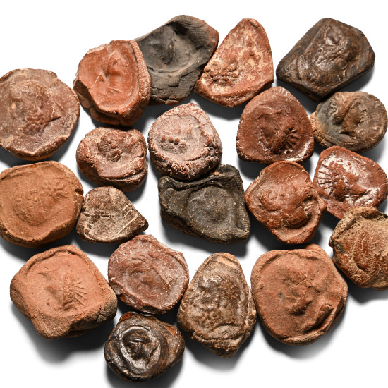 Roman Terracotta Bullae, Tesserae or Token Group