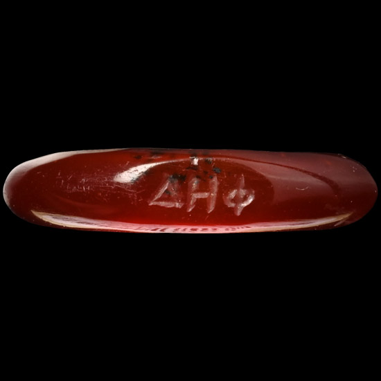Roman Carnelian Ring with Greek Inscription