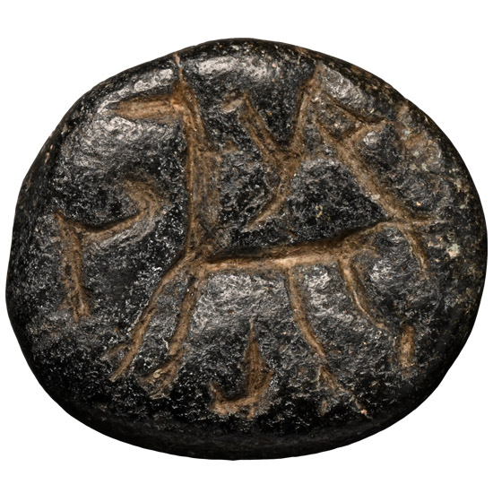Western Asiatic Stone Stamp Seal with Horse