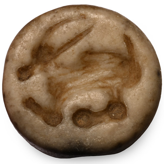 Western Asiatic Stone Stamp Seal with Ibex