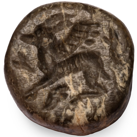 Western Asiatic Stone Stamp Seal with Gryphon