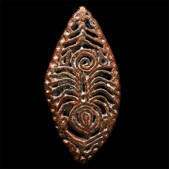 Large South Indian Bronze Zoomorphic Seal Matrix