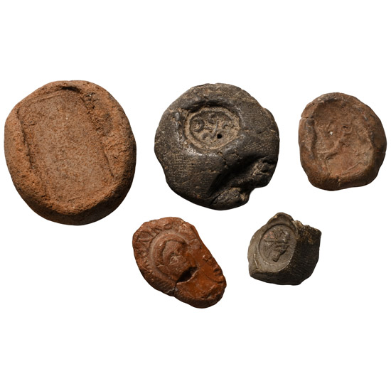 Roman and Other Terracotta Bulla Group