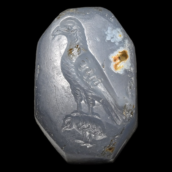Neo-Babylonian Chalcedony Stamp Seal with Eagle