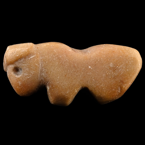 Western Asiatic Buff Stone Animal Amulet