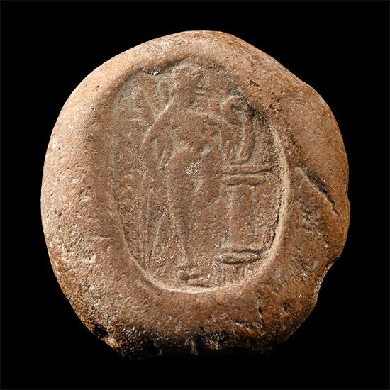 Eastern Roman Terracotta Bulla with Venus