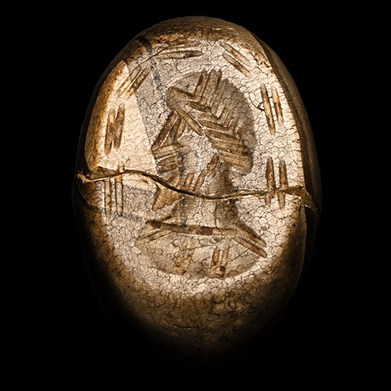 Sasanian Stamp Seal with Bust